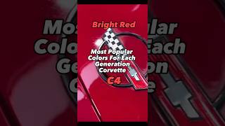 Most popular Chevy Corvette colors for each generation. American muscle car icon! 💯💯