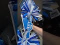 Megaphone Cheerstick! The blue and white is ✨🤩💙🤍 #pettybettyco #cheersrick #tutorial #diy