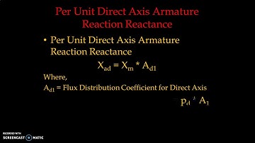 Synchronous Reactance|Design of Synchronous Machine|