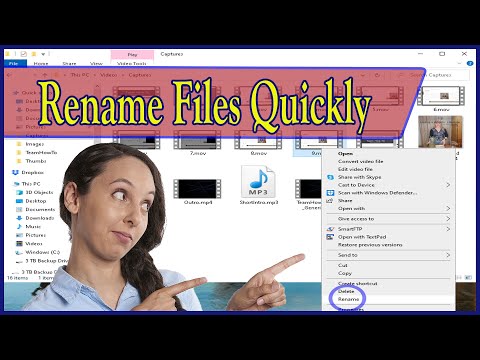 वीडियो: फ़ाइलों का नाम जल्दी से कैसे बदलें