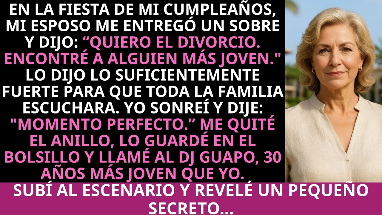 Mi esposo pidió el divorcio el día que cumplí 65 años. Yo sonreí. Entonces revelé un detalle…