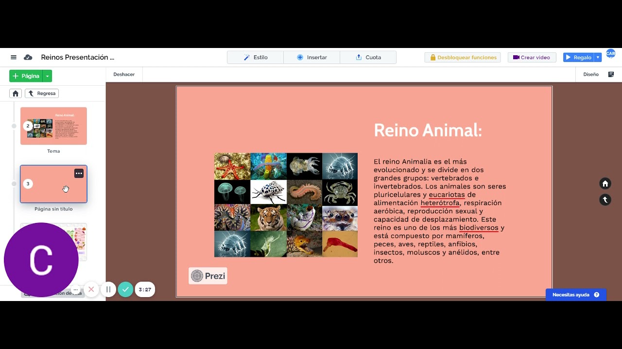 Reinos de la Naturaleza Presentación Sofía Canizalez Prezi - YouTube