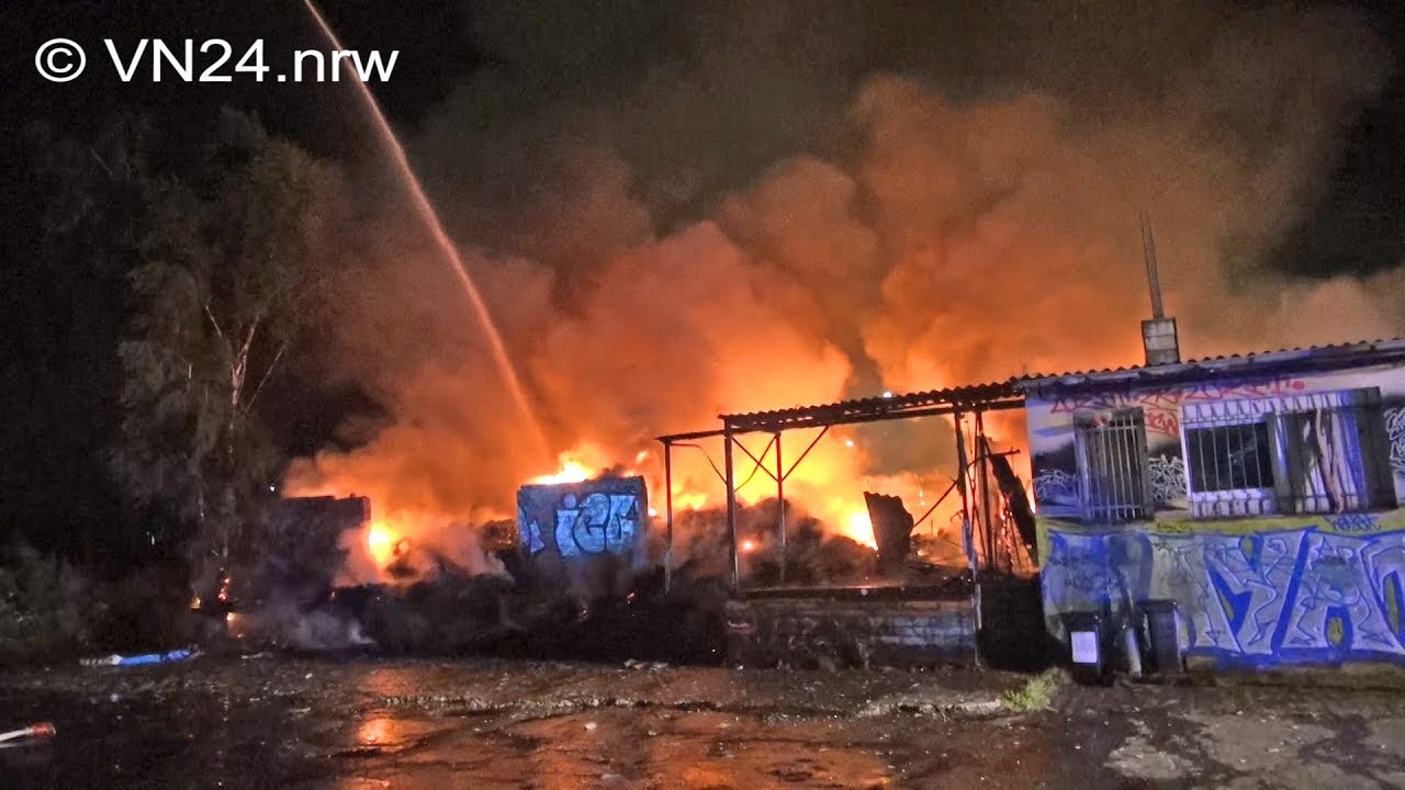 17.06.2018 - VN24 - Tonstudio und Hilfsgüterlager im Dortmunder Norden niedergebrannt