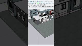 #Ep 10 - Modern Villa Exterior Design In Sketchup 😘 #architecture #trending