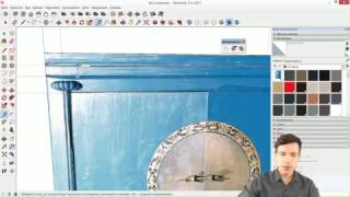 Помоделим-ка! #01. Китайский шкаф в SketchUp из фотографии screenshot 1