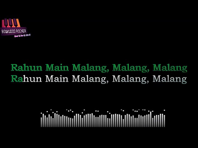Malang title track Karaoke|Clean & full Audio| Aditya Roy Kapur, Disha Patani, Anil K, Kunal K class=