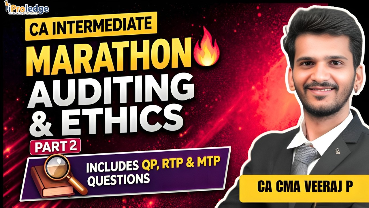 CA Inter Audit Marathon Part 2 🔥 Most Important Questions | May/Sep ...
