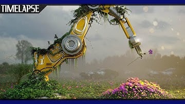 Robot Arm Concept Design Timelapse by Ryan Talbot | Octane render / Cinema 4D