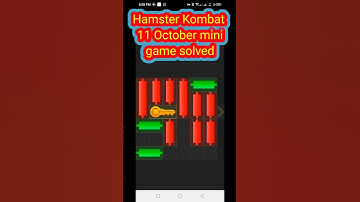 11 October Hamster Kombat mini game daily key🗝️ puzzle solved unlock key#hamsters #hamsterkey