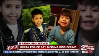 Two Vinita Missing kids found