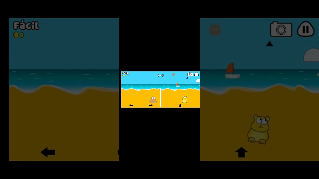 Le intento ganar al hamster de Pou (soy pésimo)