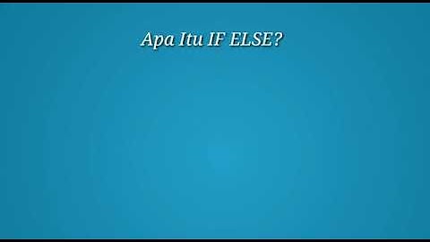 Contoh Listing Program IF ELSE