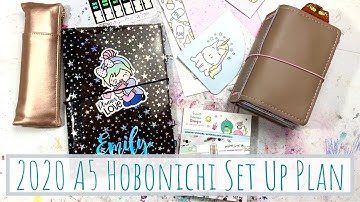 How I plan to Set Up and Use my 2020 A5 Hobonichi Cousin Avec | Functional Walk Through