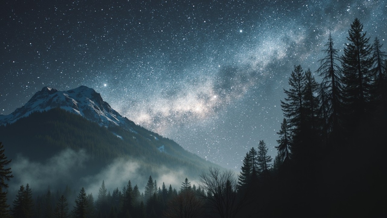 Starry Night BGM ~ Relaxing Ambient Music for Deep Sleep & Peaceful ...