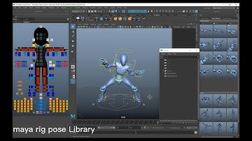 maya rig pose library