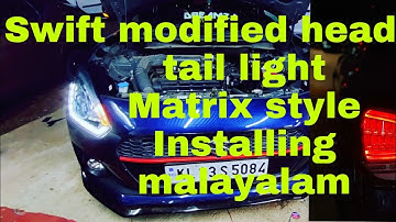 New aftermarket headlight design for new swift/Swift base model modified/modified tail lights