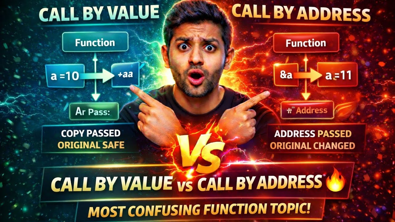 Difference Between Call by Value & Call by Reference in Hindi | C ...