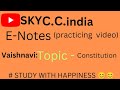 practicing video of constitution ##upsc ##studywithhappiness 😊😊