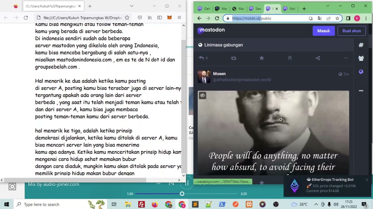 Overview tentang mastodon microblogging