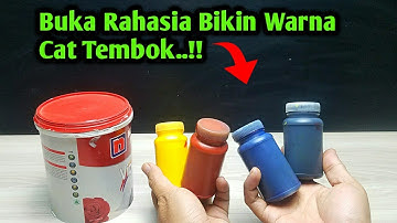 CARA MEMBUAT WARNA CAT TEMBOK SENDIRI PAKAI BIANG WARNA MURAH DAN HASILNYA TAHAN LAMA|MIXING COLOURS
