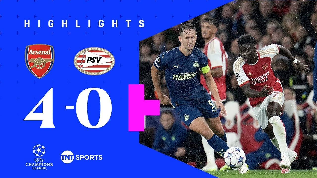 PSV vs Arsenal - Champions League: Score, team news and updates as Yorbe  Vertessen equalises after Eddie Nketiah's great first-half finish in  entertaining match with Dutch league leaders causing Gunners lots of