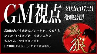 【第18回】#ガチ狼 Season5／GM 髙橋ヨスガ視点 【ZOOM人狼 高田健志さん主催】