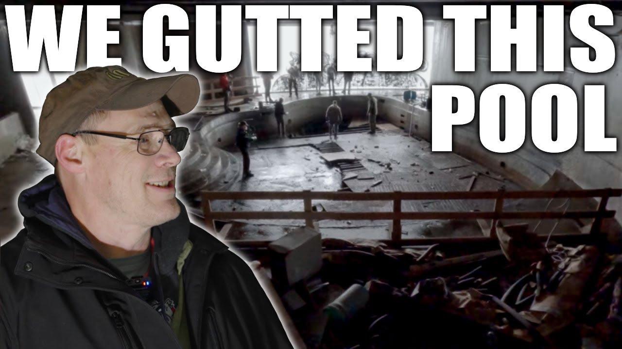 We cleared out NASTIEST SWIMMING POOL ever in abandoned Mega-Mansion -Sneak Peak- Mansion Impossible