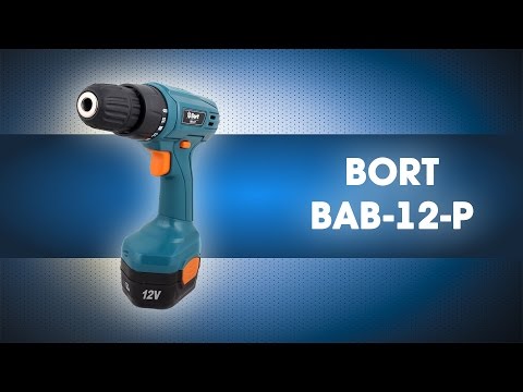 Дрель шуруповерт аккумуляторная BAB 12 P, 12 В, 11 Нм, 1,1 Ач, Ni Cd, BORT, 98299953 Дрель шуруповерт аккумуляторная BAB 12 P, 12 В, 11 Нм, 1,1 Ач, Ni Cd, BORT, 98299953