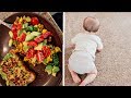 SHE CRAWLS FOR THE FIRST TIME + MAKING DELICIOUS VEGAN FOOD!! | Sam&Alyssa