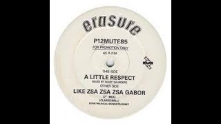 Erasure A Little Respect Lyrics