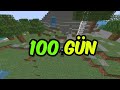 Minecraft'ta ISSIZ Adada 100 Gün Hayatta Kaldım