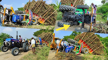 New Powertrac Euro 50 tractor accident and tractor stuck in deep mud | unity strength tractor video