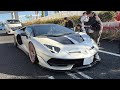 【大黒PA】新春スーパーカー加速サウンド　アヴェンタドール 812 R8 GT3RS SF90 12チリンドリ　ローマ　ウラカン　