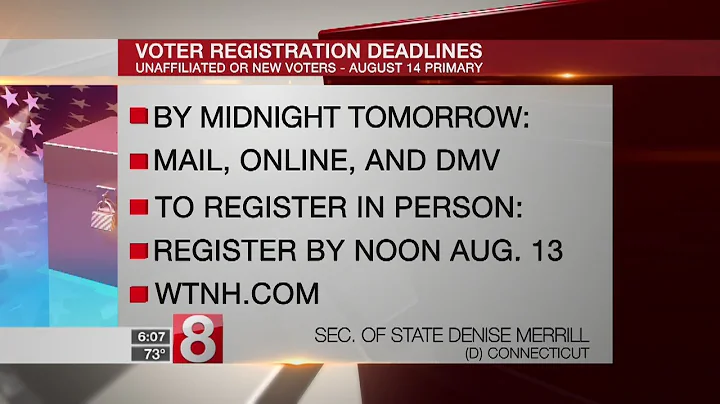 Voter registration deadlines approaching