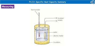 OCR Gateway A (9-1) P1.2.3 - Specific Heat Capacity Summary