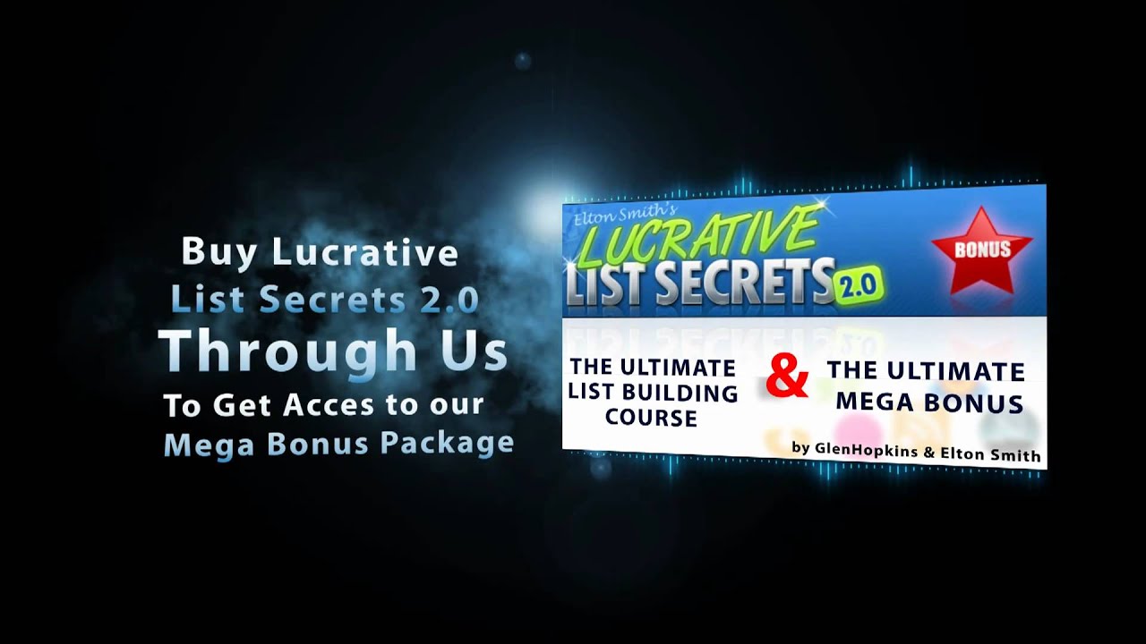 LUCRATIVE LIST SECRETS 2.0 BONUS & REVIEW