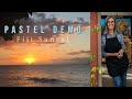 How to Paint a Sunset in Pastel - Free Live Demo