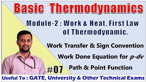 BTD : Module 2 | Work & Heat | First Law of Thermodynamics | Part 1 | As Per VTU  | All Academy