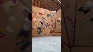 Flowing on some paddle dynos #bouldering #definedbypassion #climbing #dyno #madrock #coordination