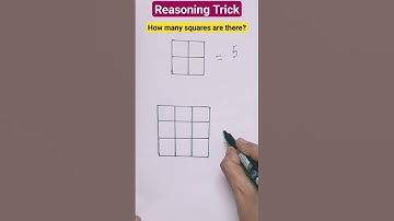 Counting Squares Reasoning Trick | Reasoning Trick #shorts #short #shortvideo