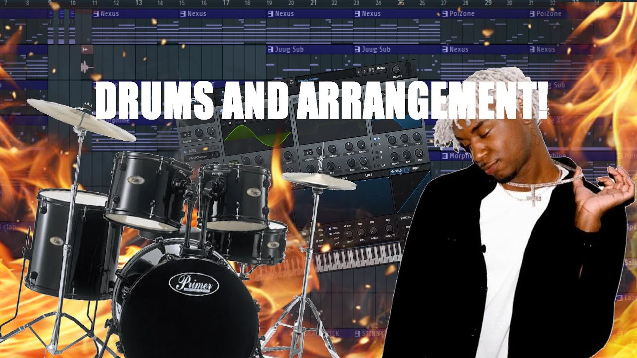 TUTORIAL ON DRUMS AND ARRANGING RAGE BEATS FOR KEN CARSON YouTube