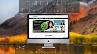 "Center Tech Solution" "IT Trendz Solution LLC" | Tech Support Scam on a Mac