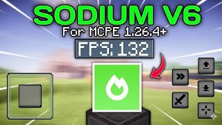 Sodium Mod V6 For Mcpe 1.26.3 Mive Fps Boost & Lag Fix Zero Lag 2026