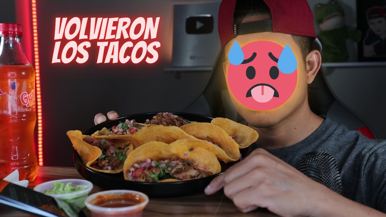 ASMR Comiendo TACOS DE CARNE AL TIEMPOOO