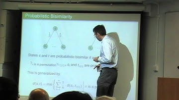 Franck van Breugel: "Computing a Bismilarity Pseudometric on Probabilistic Automata"