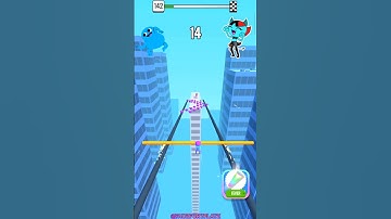 Roof Rails Lv-142 | Never Give Up ☺️ part-140 #shorts #games #roofrails