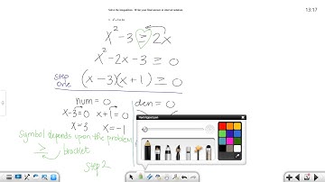 quadratic and rational inequalities video 1