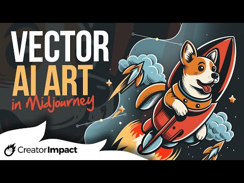 Midjourney VECTOR ART: How to convert picture into vector (Midjourney AI Art)