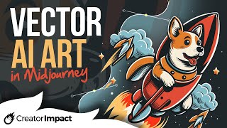 Midjourney VECTOR ART: How to convert picture into vector (Midjourney AI Art)