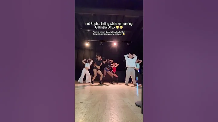 sophia falling while rehearsing gabriela BYE- 😭😭 #katseye